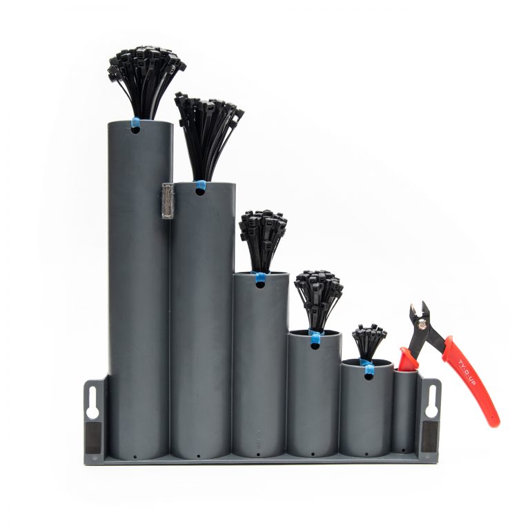 Organizzatore Per Cavi Ready-Zip-Go Con Base Magnetica, Nero, Gestione Cavi Semplice