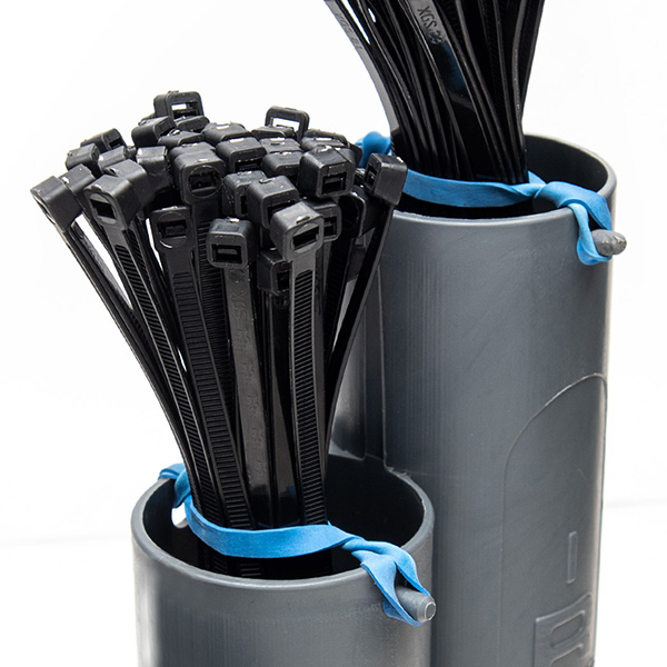 Ready-Zip-Go ™ Cable Tie Organizer with 500 Black Zip Ties and